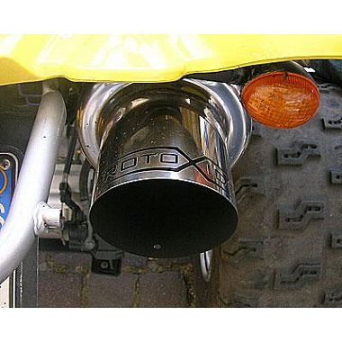Quad спортивной выхлопной глушитель для Yamaha Raptor 660R - 700р нержавеющей стали Глушители и выхлопные трубы