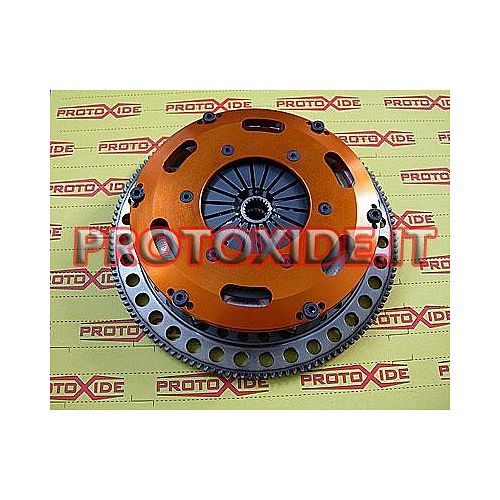 ערכת גלגל תנופה מצמד דיסק כפול מחוזק נחושת Lancia Delta 2000 Turbo 8-16v פלדה ערכת גלגל תנופה פלדה מחוזקת כפול דיסק כפול דיסק
