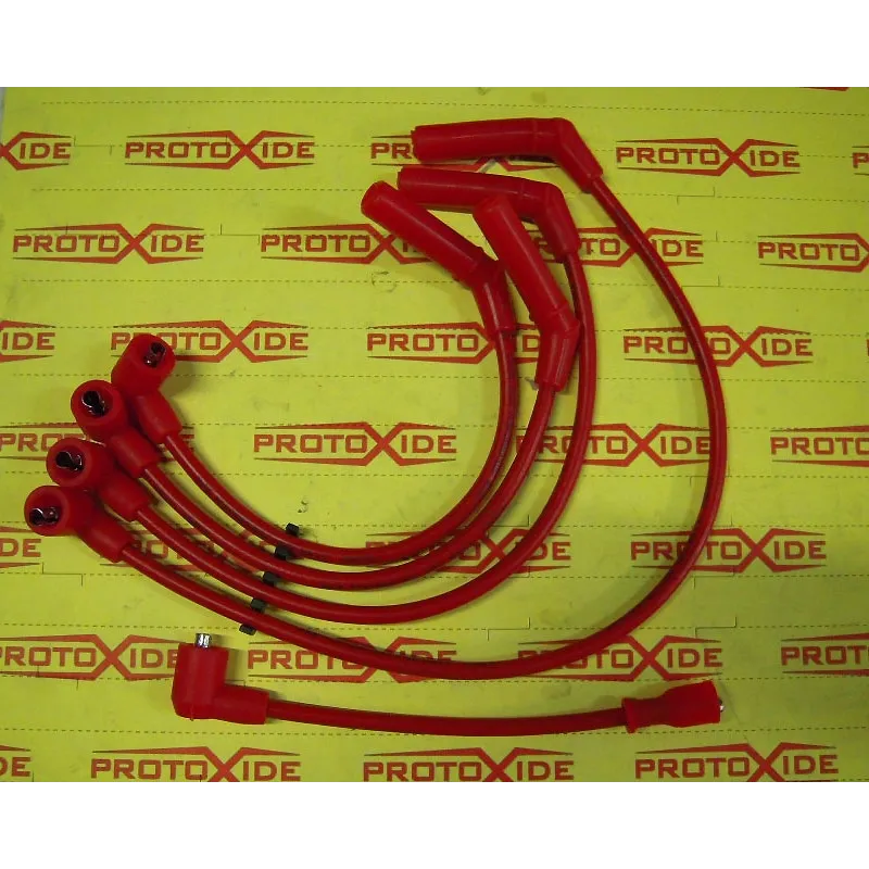Cables bujia alta conductividad roja Fiat Uno Turbo 1300