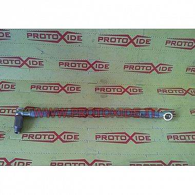 Oil tube in a metal sheath for Punto GT - Uno Turbo Oil pipes and fittings for turbochargers