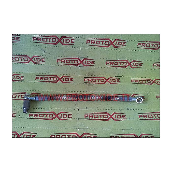 Oil tube in a metal sheath for Punto GT - Uno Turbo Oil pipes and fittings for turbochargers Oil tube in a metal sheath for Punto GT - Uno Turbo Oil pipes and fittings for turbochargers