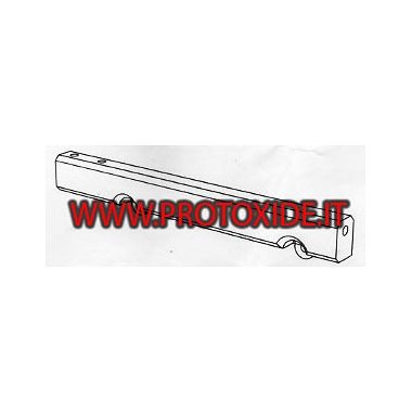 Flauto iniettori maggiorato Fiat Punto Gt - Uno Turbo 1400 - 1600 alluminio ergal Rail Flauti maggiorati per iniettori