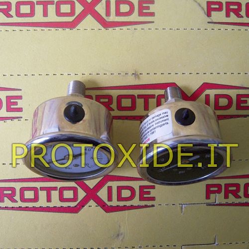 Vidalanabilir yakıt basınç göstergesi 1/8 Turbo, benzin, yağ basınç göstergeleri