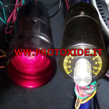 Red shift light for gear shift indicator Engine tachometer and shift lights