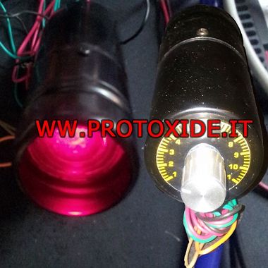 Röd växlingslampa för växlingsindikator Motorns varvtal och växelljus