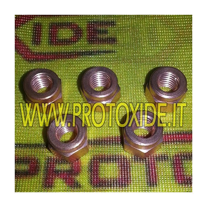 Nuts copper 8mm x 1.25 for collectors and turbines 5pz Nuts, Prisoners and Special Bolts