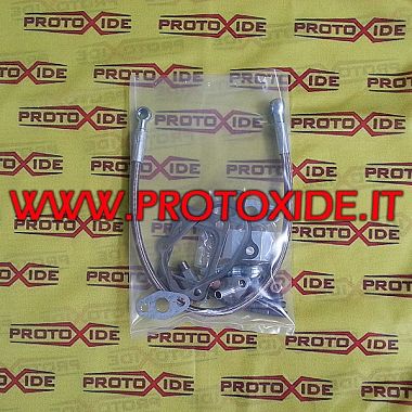 Kit raccorderia e tubi per 500 Grandepunto abarth con turbo GT25-GT28 e GTX28-GTX30 Tubi olio e raccordi per turbocompressori