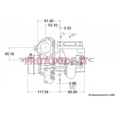 Garrett turbocharger GT 2560R Turbochargers on competition bearings