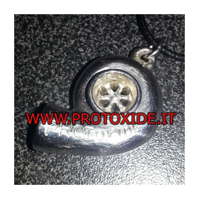 Ciondolo chiocciola Turbo ProtoXide realizzato in argento