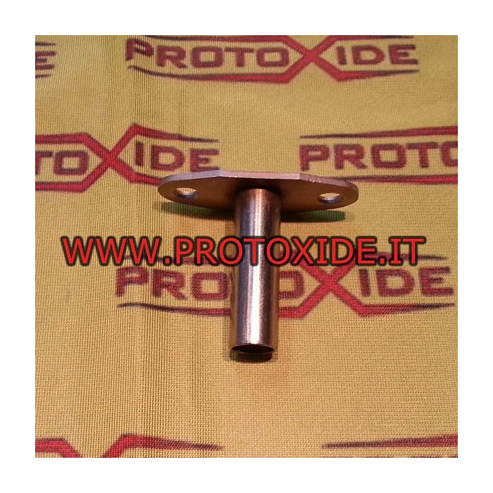 Raccordo scarico olio per turbocompressori Garrett GT40 - GTX42 T3 T4 T5 Inox