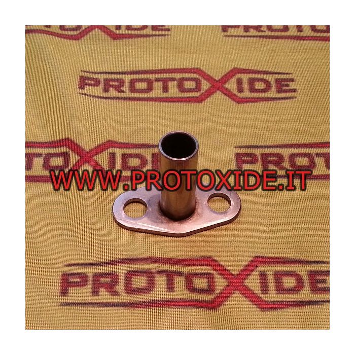 Raccordo scarico olio turbocompressori Garrett Gt25- Gt28 , Mitsubishi e KKK in acciaio inox