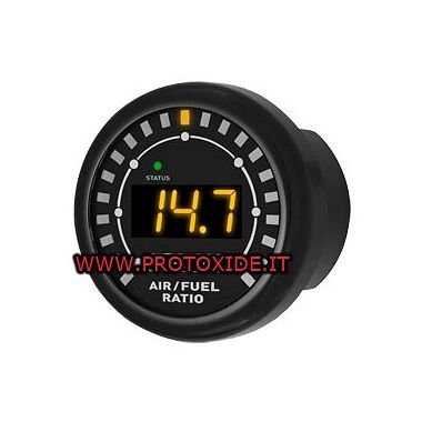 AirFuel carburazione stechiometrico con sonda wideband 52mm di precisione per AFR rotondo con software Carburazione Airfuel S...