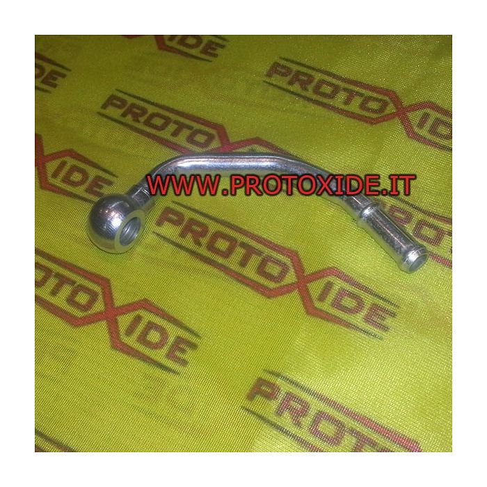 Water connection turbocharger long shaped