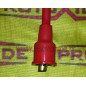 Cap and straight terminal for spark plug cable on coil or cap