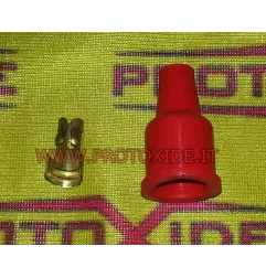 Capuchón y terminal recto para cable de bujía en bobina o tapa