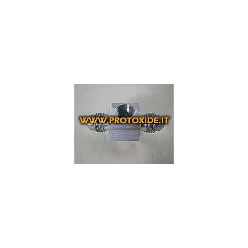 T-piece aluminum threaded 4an Spare parts for nitrous oxide systems