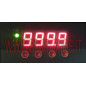 Misuratore Temperatura gas scarico rettangolare con ingresso per 4 termocoppie in unico display