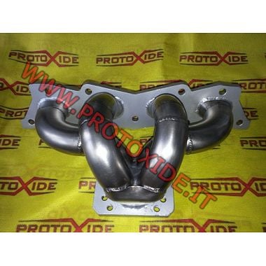 Collettore scarico Fiat Grande Punto -500 Abarth 1400 16v Turbo acciaio posizione centrale Collettori scarico acciaio motori ...