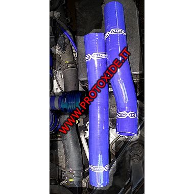 Tubi silicone acqua rinforzati blu Hyundai Genesis 2.0 turbo 2 pz. Mànigues específiques per a cotxes