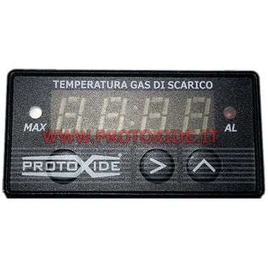 EGT exhaust gas temperature meter Compact kit - peak memory complete yellow probe K stainless steel probe holder nipples Temp...