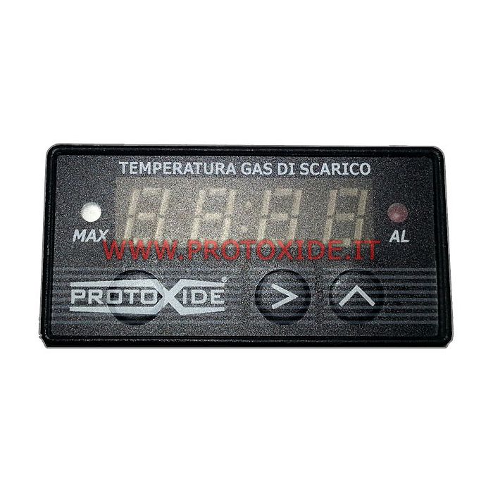 Misuratore di Temperatura del Gas di Scarico Automobilistico EGT 20 LED Indicatore del gas di scarico-Misuratore di Temperatura del Gas di Scarico 12V 