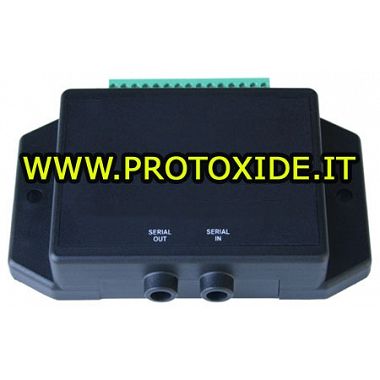 Interfaccia alimentata a 12 volt acquisizione 4 ingressi analogici 5 volt, digitali, frequenza e duty completo di software PC...