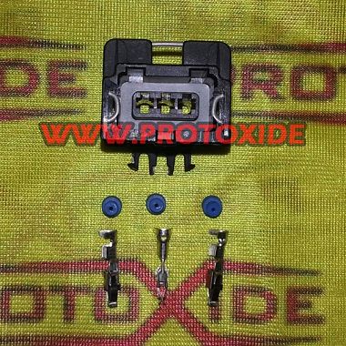 Conector hembra de 3 vías tipo Bosch Conectores eléctricos automotrices