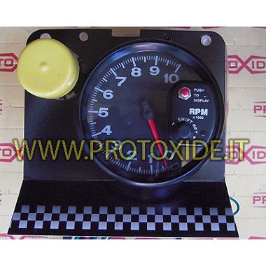 10000 rpm large 125mm engine rev counter with shift light Engine rev counter and shift lights