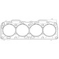 Garnitura de cap ranforsata Peugeot 1600 8v cu inele de sustinere separate