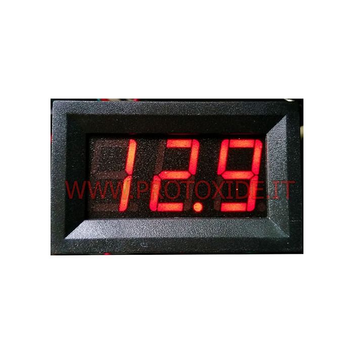 Voltmetro LCD rosso 4-150V 45X27 De tensió i amperatge