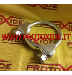 Abrazadera de collar de silenciador de escape de 72 mm Abrazaderas para tubos de escape y collares