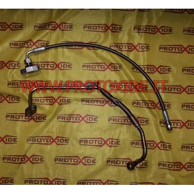 Oil pipe for turbocharger original metal sheath for 8-16V Lancia Delta, Fiat Coupe Oil pipes and fittings for turbochargers