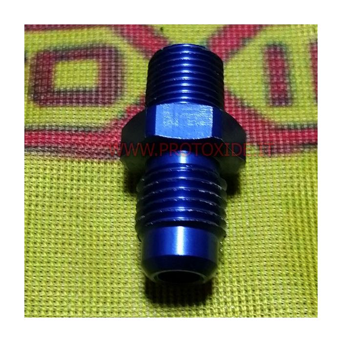 Nipple 4AN - 1-8 npt straight fitting Spare parts for nitrous oxide systems