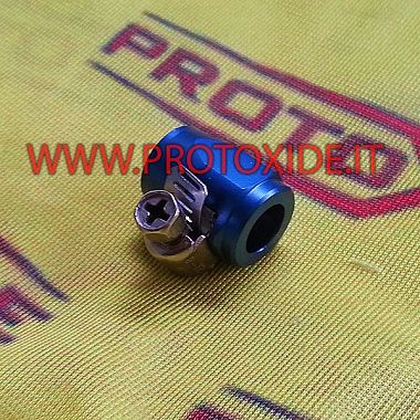 Abrazadera con tuerca aeronáutica para tubo interno de 8 mm Bridas con tuerca aeronáutica