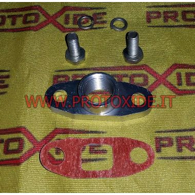 Garrett GT40 GTX42 T3 T4 T5 aluminum turbocharger oil drain fitting Oil hoses and fittings for turbochargers