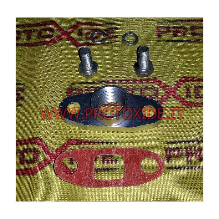 Accesorio de drenaje de aceite de turbocompresor de aluminio Garrett GT40 GTX42 T3 T4 T5