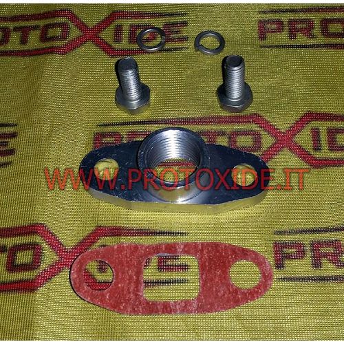 Garrett GT40 GTX42 T3 T4 T5 aluminum turbocharger oil drain fitting Oil hoses and fittings for turbochargers