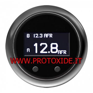 AirFuel con DOPPIA SONDA lambda wideband stechiometrico per carburazione motori con software per Log 52mm Carburazione Airfue...