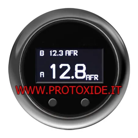 Sonda lambda DOBLE AirFuel carburación estequiométrica de banda ancha para motores V8 52mm con software para Carburación Log...