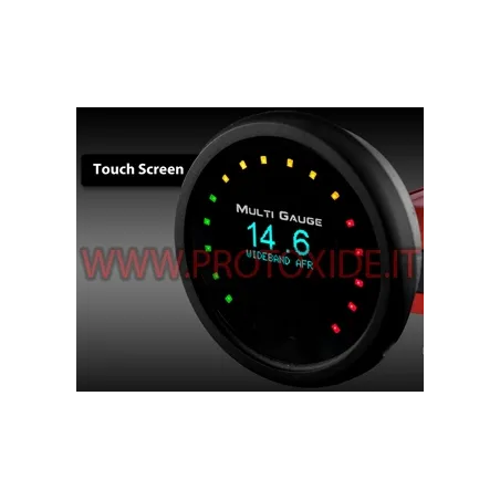 Voltímetro de presión turbo AirFuel y temperatura del gas de escape 52 mm en un instrumento