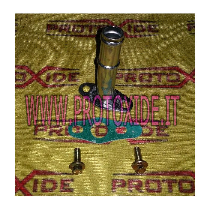 Raccordo scarico olio lungo per turbocompressori Garrett GT28 GT30 e Mitsubishi e KKK in ferro Raccordo scarico olio lungo per turbocompressori Garrett GT28 GT30 e Mitsubishi e KKK in ferro