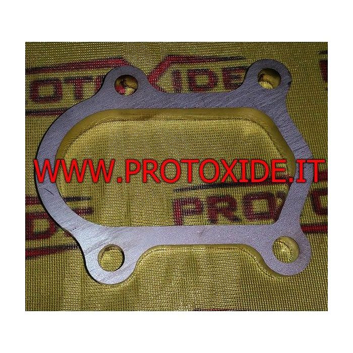 Flangia di scarico downpipe turbo Mitsubishi TD04 o Garrett GT2056 4 fori