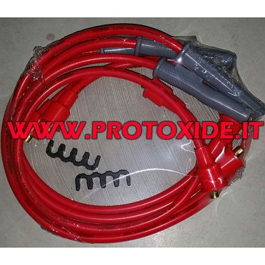 חוטי מצת של אלפא רומיאו 75 1800 טורבו אדום או שחור עם מוליכות גבוהה כבלים נרות ספציפיים עבור מכוניות