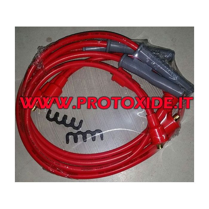 Alfa Romeo 75 1800 turbo vermell o negre cables de bugia d'alta conductivitat Cables de vela específics per a automòbils
