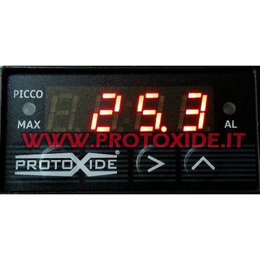 לחצים מונים Meter עד 10 בר - קומפקטי - עם מקסימום זיכרון שיא מדי לחץ, טורבו, בנזין, שמן