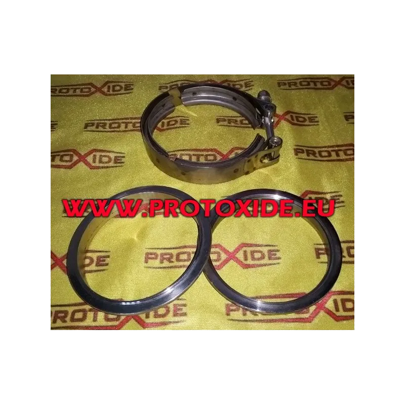 V-band klämma kit 102-112mm med män och kvinnor ringar