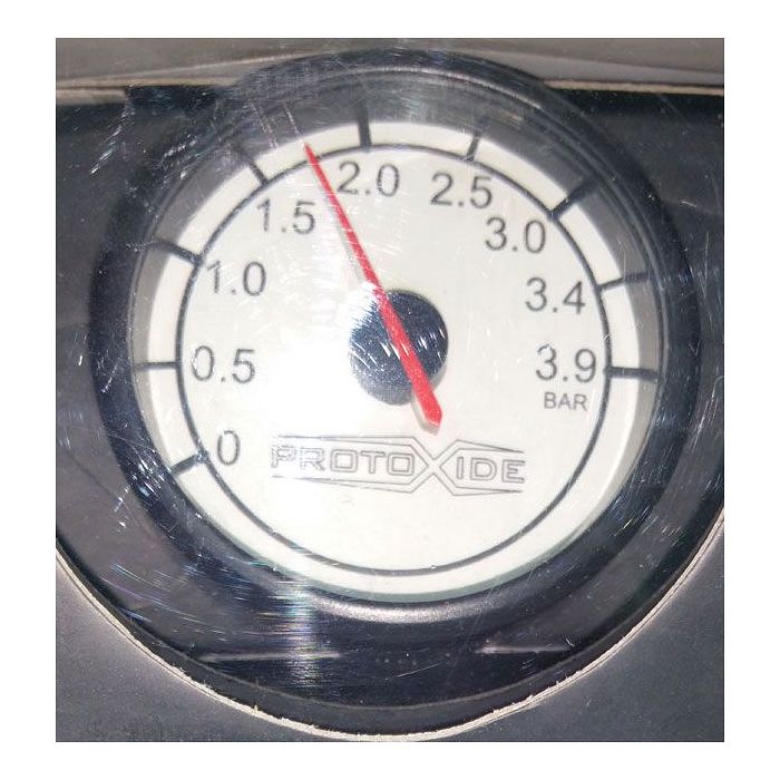 Turbo Manometer Runde 60mm von bis zu 3,9 bar Manometer Turbo, Benzin, Öl