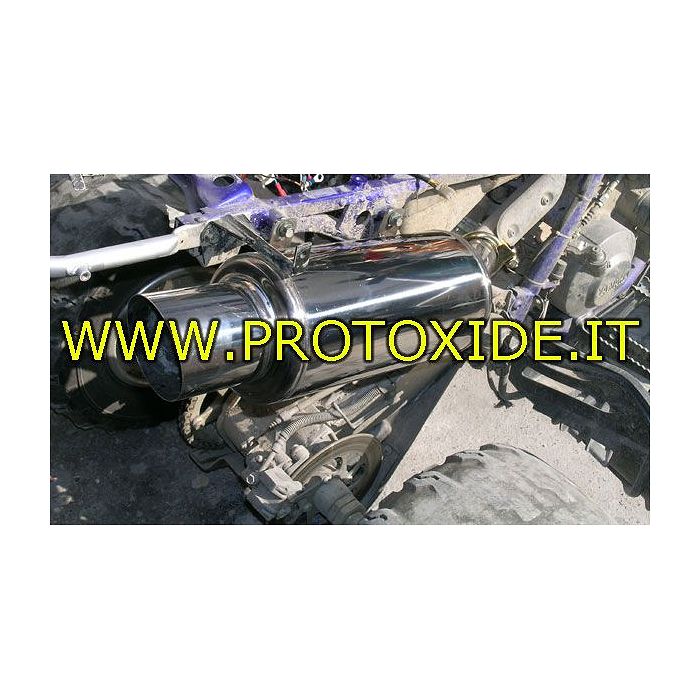 Silenziatore scarico sportivo per quad Yamaha Raptor 660r - 700r acciaio inox Marmitte e terminali di scarico