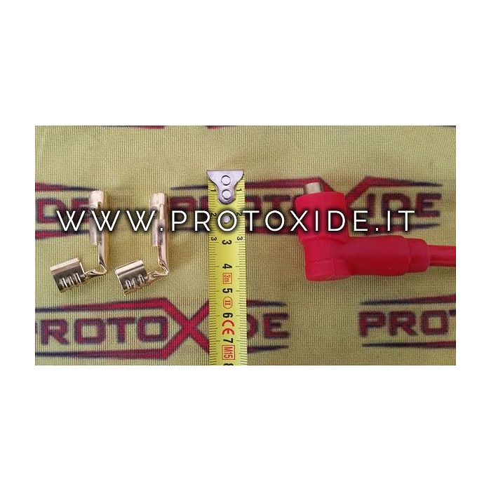 90 degree male cap and terminal for coil or distributor