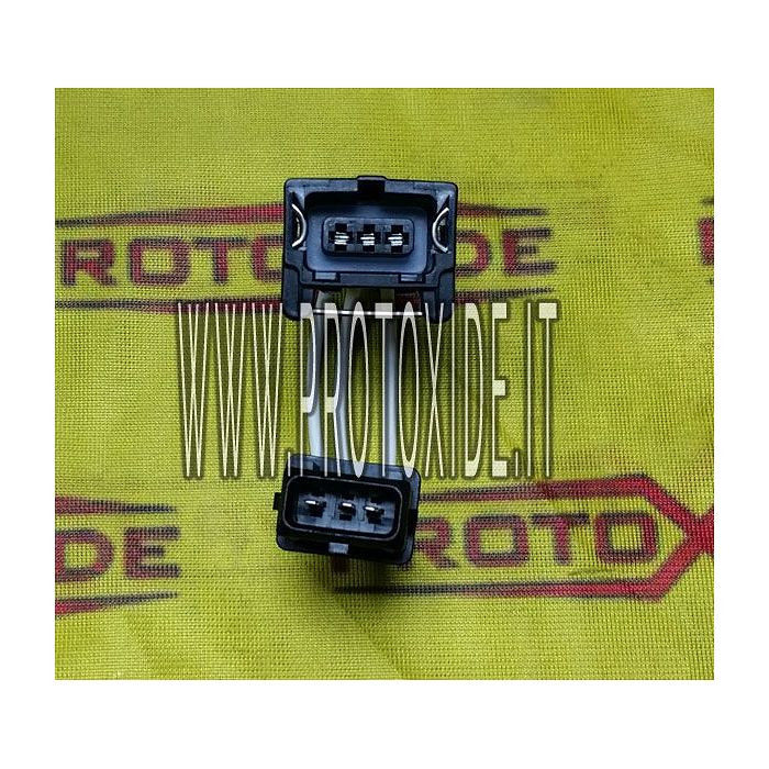 Extensão rápida para conectores de sensor de pressão macho-fêmea de 3 vias tipo Bosch 1